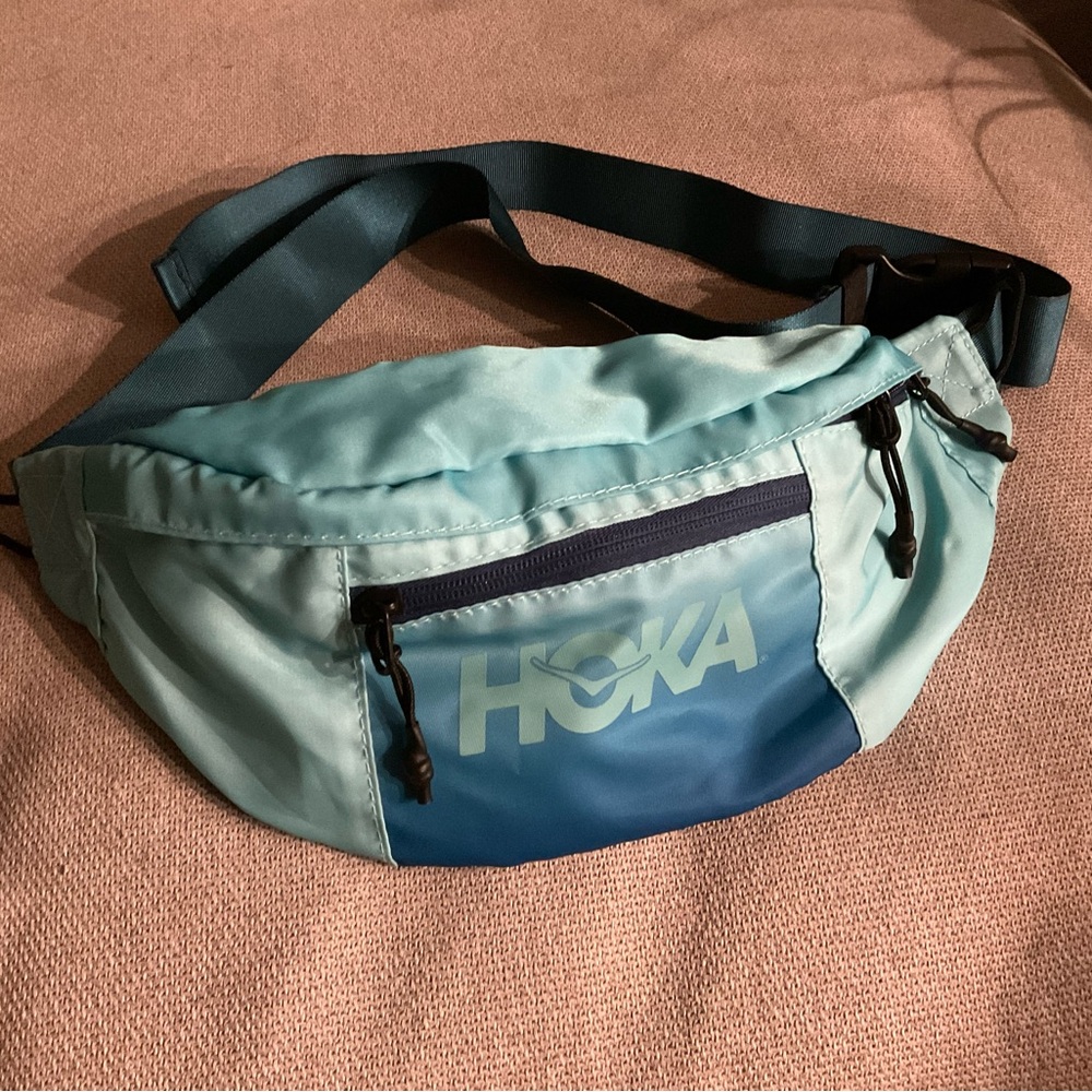Hoka Blue Belt Bag with Adjustable Strap and Lightweight Design